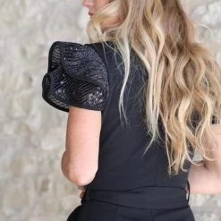 Valentine Apparel South Decatur Black Sequin Jumpsuit