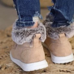 Gypsy Jazz Farren Tan Fur Moccasin Slip On's Footwear