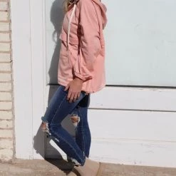 Main Strip Rose 1/2 Zip Leopard Contrast Hoodie Apparel