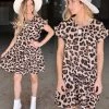 Solution Larissa Light Leopard Ruffle Dress Best Sellers