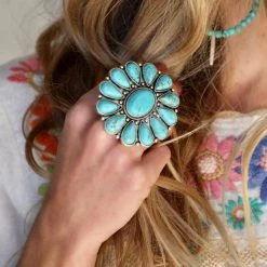 The Lace Cactus Tanna Turquoise Ring Western Vibes
