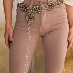 The Lace Cactus Iridescent Leopard Concho Belt Leopard Everything
