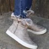 Very G Taupe Fur Lined Boots Footwear