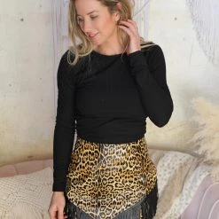 Bibi Blair Black Ribbed Cross Back Top Apparel