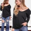 WannaB Apparel Black Loose Fit Long Sleeve Top