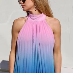 Dress Day The Ombre Melt High Neck Maxi Dress