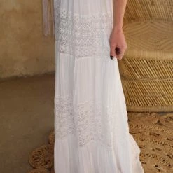 Flying Tomato Growing Old With You Ivory Maxi Dress