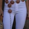 The Lace Cactus Accessories Peachy Pink Cluster Belt