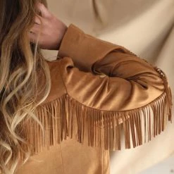 Doe + Rae Apparel Mazzie Mocha Suede Blazer