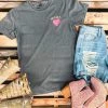 Comfort Colors Charcoal Washed Mama + Heart Tee