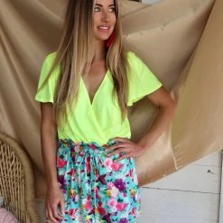 Crazy Train Floral Frenzy Shorts Apparel