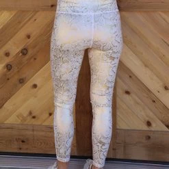 Mono B Apparel Gold Snake Print Racer Back Active Wear Set