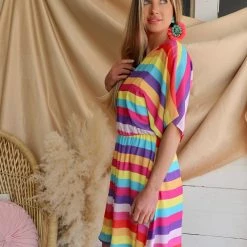 Fantastic Fawn Summertime Sweets Striped Dress Apparel