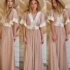 Wishlist Apparel Chai Lace Trim Maxi Dress