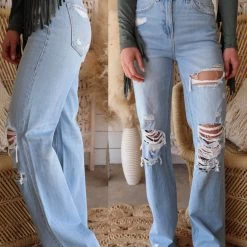 Flying Monkey Light Wash Vintage 90's Flare Jeans