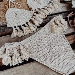 POL Natalie Natural Crochet 2-Piece Swimsuit