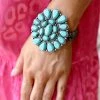 The Lace Cactus The Jenna Turquoise Stretch Bracelet Apparel