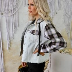 Blue Buttercup Denim & Flannel Hooded Jacket