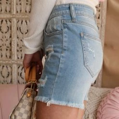 The Lace Cactus Reform High Rise Frayed Shorts