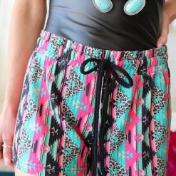 Crazy Train Lady Luck Aztec Shorts Apparel