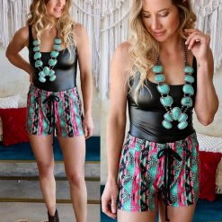 Crazy Train Lady Luck Aztec Shorts Apparel