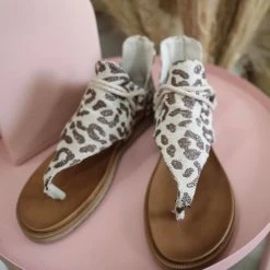 Very G Bronze Leopard Glitter Sandals Best Sellers