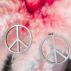 Green Tree Jewelry Natural Wood Peace Earrings