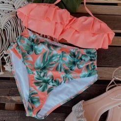 Davi & Dani Cozumel Coral Two Piece Swimsuit