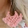 Josslyn Boho Blush Marcrame Earrings