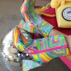 Grace Your Style Best Sellers Psychedelic Rave Ankle Boots
