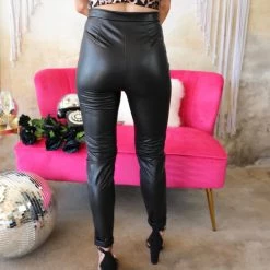 Blashe Apparel Black Faux Leather Skinny Pants