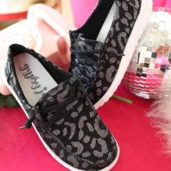 Gypsy Jazz Black + Silver Leopard Glitter Shoes Leopard Everything