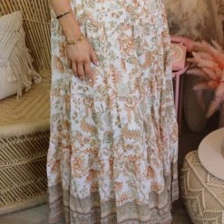 Flying Tomato Apparel Cammie Crochet And Paisley Maxi Dress