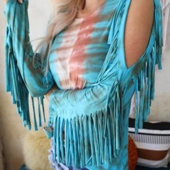 Blue Buttercup Take A Chance Turquoise Top