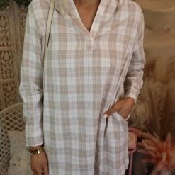 Mainstrip Kambrie Khaki Plaid Dress