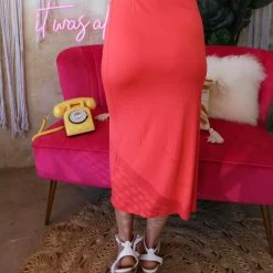 HYFVE Callie Coral Knotted Skirt Apparel