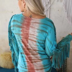 Blue Buttercup Take A Chance Turquoise Top