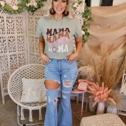 Illustrated Society Mama Cropped Tee