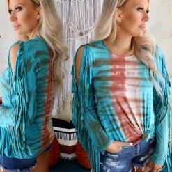 Blue Buttercup Take A Chance Turquoise Top