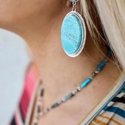 The Lace Cactus Tamera Turquoise Earrings