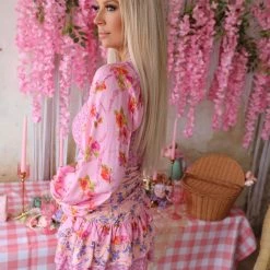 Pink Ripple Kaedie Pink Floral Dress