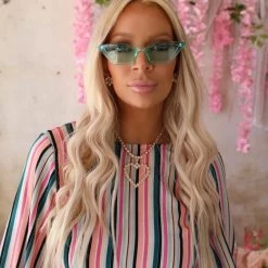 The Lace Cactus Green 60's Style Sunnies Spring Brunch Collection