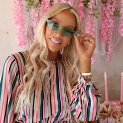 The Lace Cactus Green 60's Style Sunnies Spring Brunch Collection