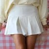 Baevely Izzie Ivory Pleated Skort Apparel