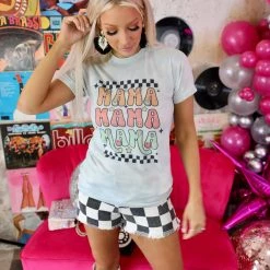 Tultex Apparel Mint Tie Dye "Mama" Graphic Tee