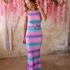 Magia USA Sweet Stripes Tie Dye Maxi Dress