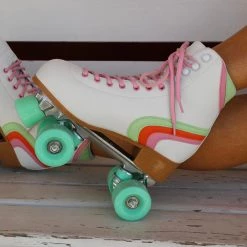 Cosmic Skates Classic Style White Skates Apparel