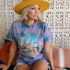 Sweet Claire Purple Tie Dye