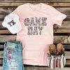 Bella Canvas Pink "Game Day" Graphic Tee Apparel