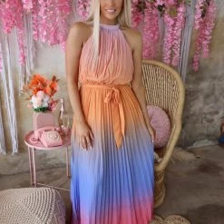 Flying Tomato Apparel Mustard Ombre Maxi Dress